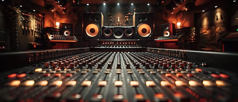 Recording Studio Amplifies Artistic Talent in Business of Music Innovation, Control boards and recording booths amplify a story of artistic talent and music innovation in the recording studio business.