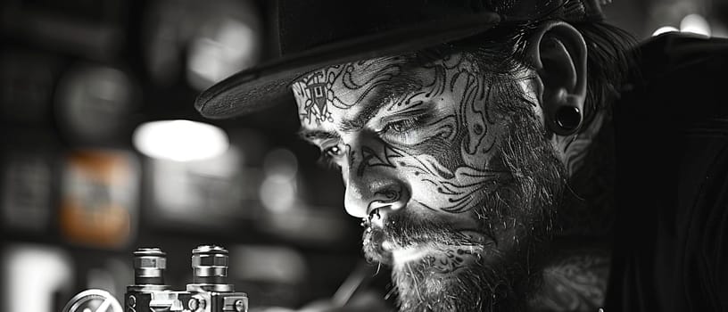 Tattoo Guns Ink Personal Stories in Business of Body Art, Needles and sketches etch a tale of individuality and expression in the tattoo business.