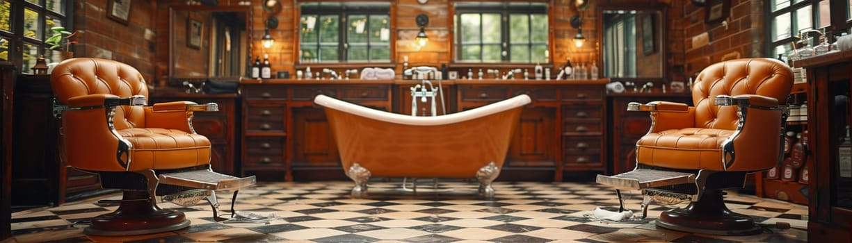 Classic Barbershop Revives Timeless Style in Business of Traditional Men's Grooming, Barber chairs and hot towels revive a story of timeless style and traditional men's grooming in the classic barbershop business.