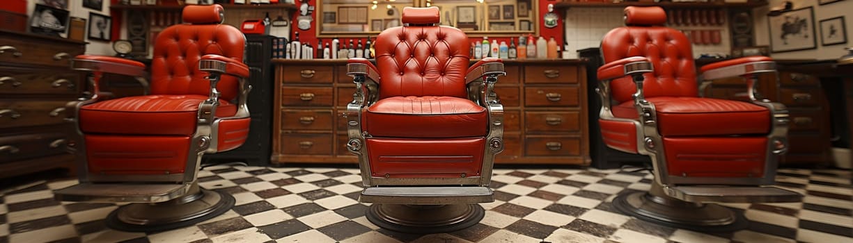 Classic Barbershop Revives Timeless Style in Business of Traditional Men's Grooming, Barber chairs and hot towels revive a story of timeless style and traditional men's grooming in the classic barbershop business.