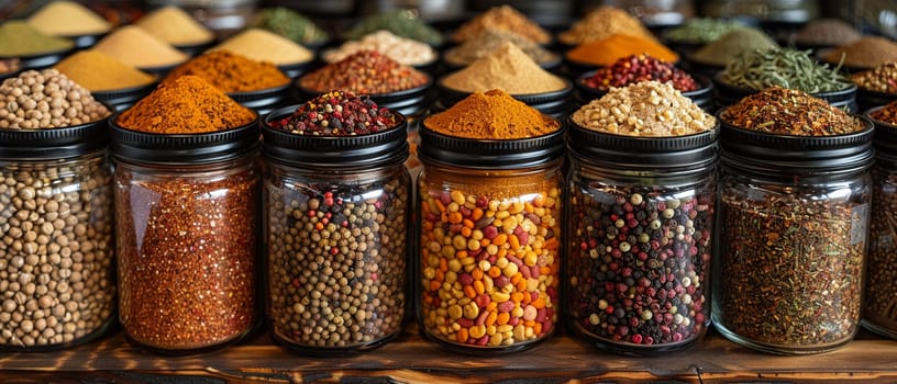 Ethnic Grocery Store Shares Culinary Diversity in Business of Global Foods, Ethnic spices and traditional ingredients share a narrative of culinary diversity and global flavors in the ethnic grocery store business.