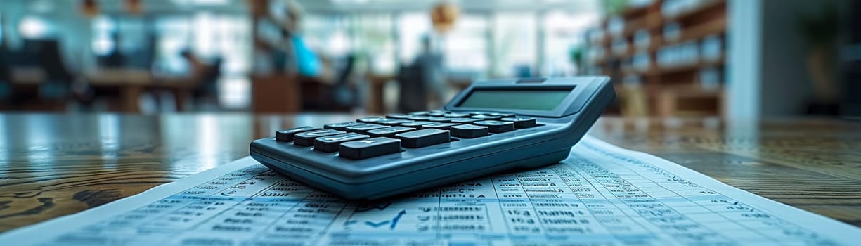 Accountant Ensures Financial Accuracy for Business Operations, A meticulous review of financial records takes place in a quiet, focused office space.