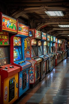 Classic Arcade Machines Replay Childhood in Business of Nostalgic Gaming, Arcade screens and pixelated graphics replay a story of childhood fun and games in the classic arcade machine business.