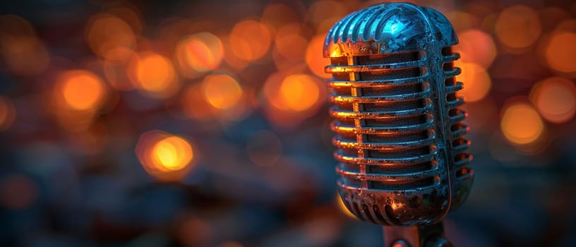 Stand-Up Comedy Mic Echoes Laughs in Business of Live Entertainment, Spotlights and laughter amplify a tale of humor and performance in the comedy business.