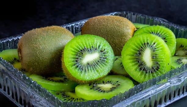 Kiwifruit slice. High quality photo