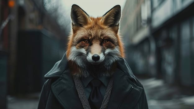 Fox in a human suit works for the police as a detective AI