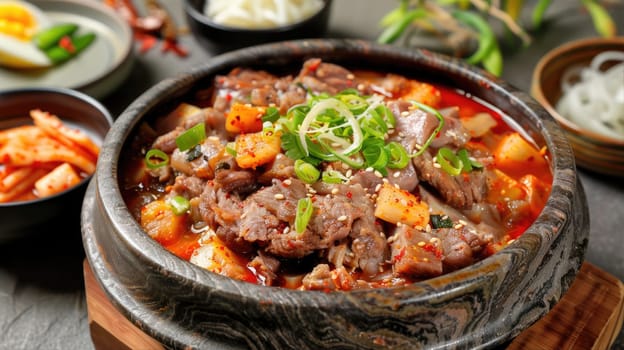 Asian style stew with vegetables AI