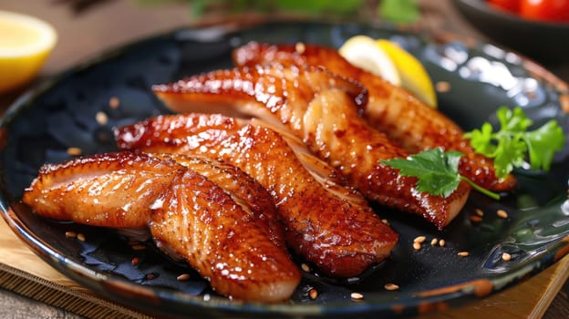 Stingray wings. Traditional dish of Japan AI