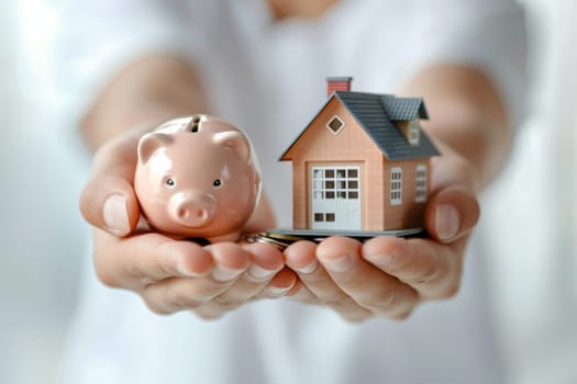 House saving and Real Estate and Insurance concept.