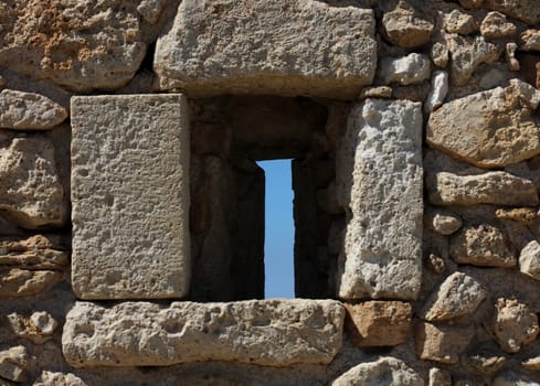 Fortezza fortress castle in Crete island Rethimno holidays exploring the old ancient stone city monuments close up summer background carnival season high quality big size printings