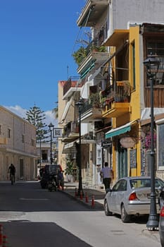 Rethimnon, Greece, Friday 15 March 2024 Crete island holidays exploring the old ancient stone city close up summer background carnival season high quality big size printings