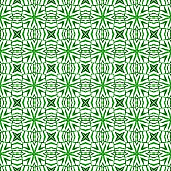 Organic tile. Green brilliant boho chic summer design. Textile ready gorgeous print, swimwear fabric, wallpaper, wrapping. Trendy organic green border.