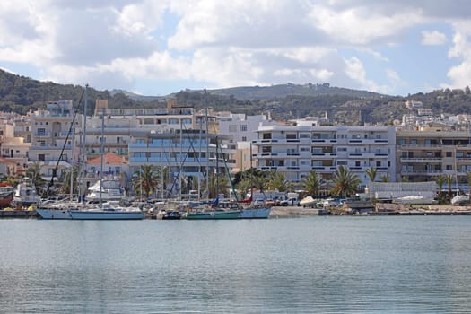 Rethimno, Greece, Friday 15 March 2024 Crete island holidays exploring the city port riviera luxury yachts close up summer background carnival season high quality big size prints