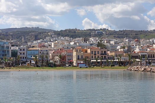 Rethimno, Greece, Friday 15 March 2024 Crete island holidays exploring the city port riviera luxury yachts close up summer background carnival season high quality big size prints