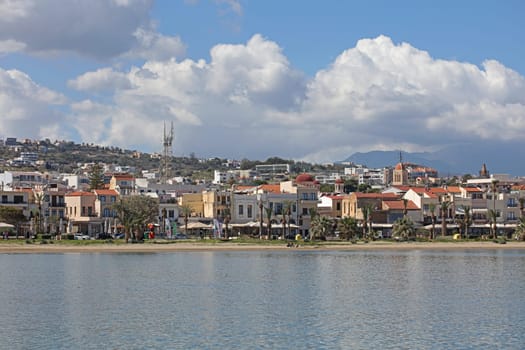 Rethimno, Greece, Friday 15 March 2024 Crete island holidays exploring the city port riviera luxury yachts close up summer background carnival season high quality big size prints