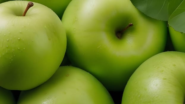 Green apple background