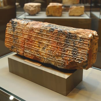 Sumerian Cuneiform Tablets Preserving the Oldest of Stories, The script blurs into clay, an archive of humanity's earliest religious expressions.