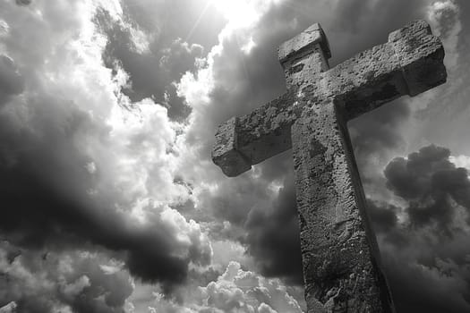 If there are more specific religious symbols or concepts you'd like me to focus on, just let me know, and I can create more prompts accordingly!Symbolic Cross Silhouette Against a Dramatic Sky, The stark outline against changing skies captures the enduring symbol of faith and hope.