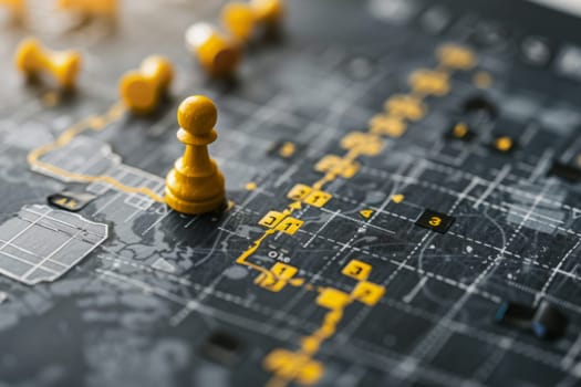 A single chess pawn standing on a circuit board, symbolizing strategic technology decisions