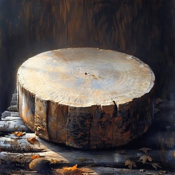 Shamanic Drum Ready for Spiritual Journeying, The instrument blurs into the shadows, a portal to other realms and inner wisdom.