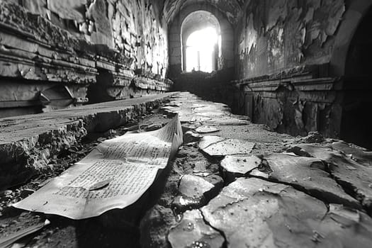 Wailing Wall Notes Tucked into Cracks with Hope and Prayers, The papers blur into ancient stones, personal pleas to the divine.