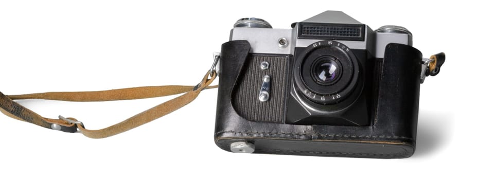 Old camera isolated