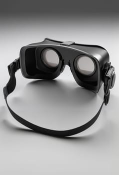 Virtual reality glasses on a white background. 3d rendering. Virtual reality concept