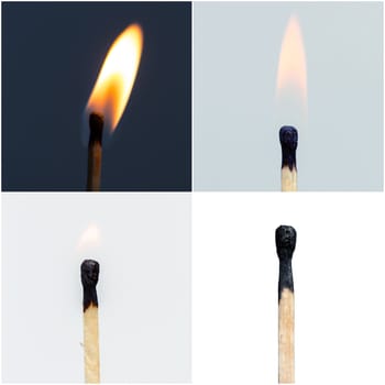 burning match stick