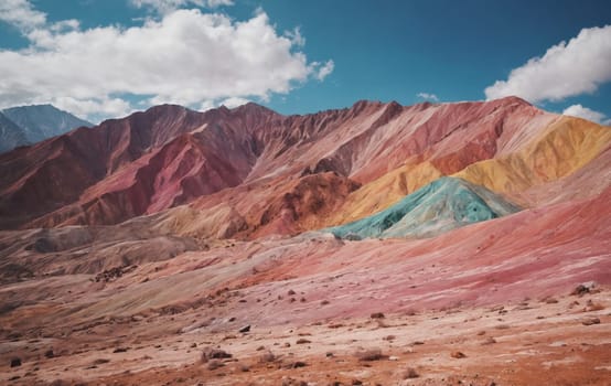 Colorful mountains in Death Valley.