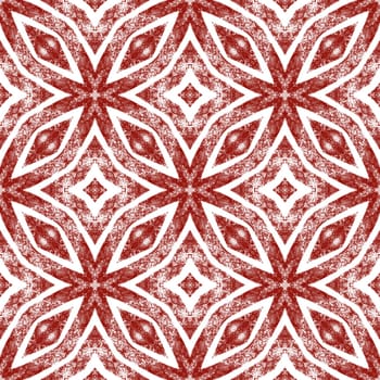 Mosaic seamless pattern. Wine red symmetrical kaleidoscope background. Textile ready excellent print, swimwear fabric, wallpaper, wrapping. Retro mosaic seamless design.