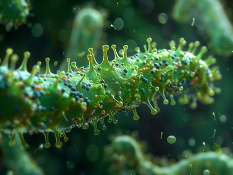 Closeup of a terrestrial plant with a crown on top, resembling a grassy reef. This nonvascular land plant appears majestic, like an underwater king in marine biology