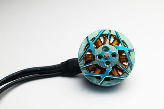 A small brushless motor for assembling an FPV quadcopter. Brushless electric motor.