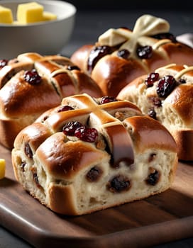 A close up of a table with a variety of pastries, including some with nuts on top