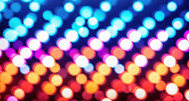 The image is a colorful, blurry background with circles of different colors.