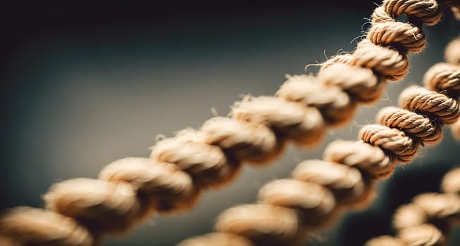 The image is a close-up of a wooden bead necklace with several beads of different sizes and colors hanging from it.