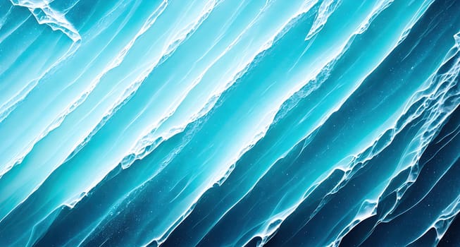 The image is a blue and white marble texture with streaks of gray and white.