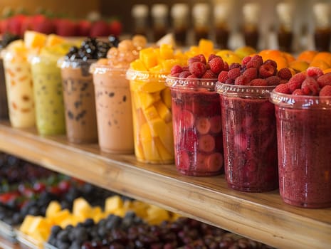 Smoothie Bar Blends Nutrition in Business of Health-Conscious Snacking, Blenders and fruits mix up a story of vitality and wellness in the food business.