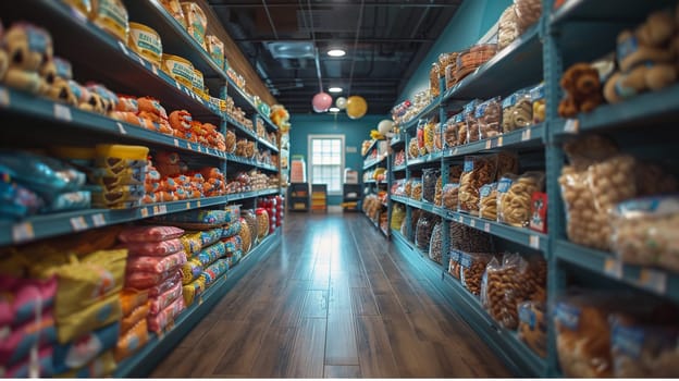 Pet Store Owner Creates Welcoming Environment for Customers and Furry Friends, Shelves of toys and treats set the stage for stories of pets and the people who love them.