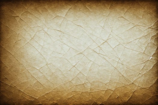 The image is a brown, grungy background with a texture of torn paper.