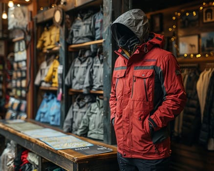 Adventure Retail Outlet Equips Explorers in Business of Outdoor Equipment and Gear, Waterproof jackets and trail maps equip explorers and outdoor equipment in the adventure retail outlet business.