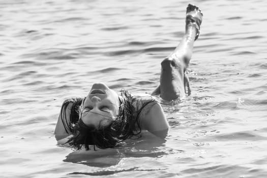 Young Beautiful Woman Posing Nude At The Seaside