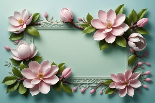beautiful abstract background with bright flowers.