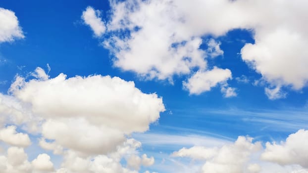 Blue light sky nature white clouds whether background . High quality photo