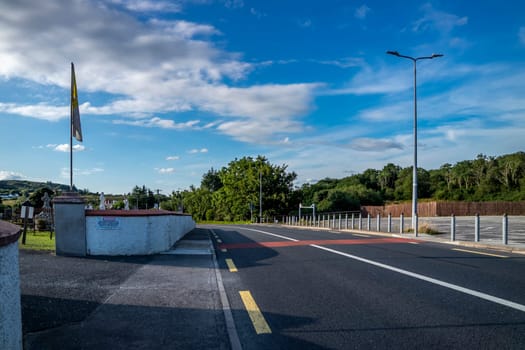 BRUCKLESS, IRELAND - MAY 16 2023: There is a dangerous road next to the National School.