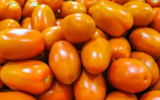 Tomatoes Tomato Vegetables on the market in Zicatela Puerto Escondido Oaxaca Mexico.