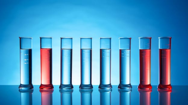 Medical test tubes with liquid and tests, research. Medicine, treatment in a medical institution, healthy lifestyle, medical life insurance, pharmacies, pharmacy, treatment in a clinic.