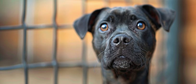 Busy Pet Shelter Finding Forever Homes for Furry Friends, The energetic blur of pets and adopters highlights the compassionate business of animal care.