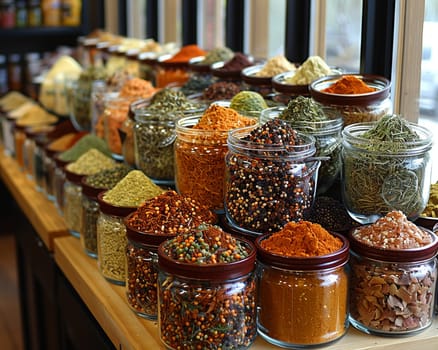 Ethnic Grocery Store Shares Culinary Diversity in Business of Global Foods, Ethnic spices and traditional ingredients share a narrative of culinary diversity and global flavors in the ethnic grocery store business.