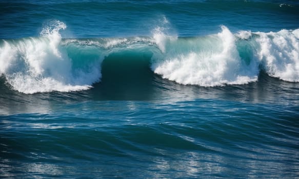 Ocean wave breaking on the shore. Ocean wave breaking on the beach.