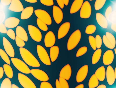 The image is a yellow and brown leaf pattern on a gray background. - seamless and tileable